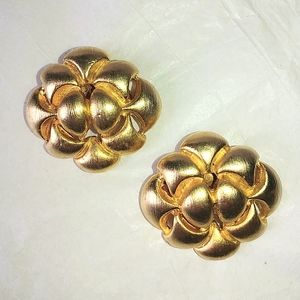 MUSI SHOE CLIPS - VINTAGE GOLDTONE BRUSHED FINISH